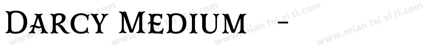 Darcy Medium 先生字体转换